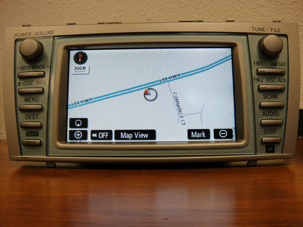 07 08 09 TOYOTA Camry OEM GPS NAVIGATION SYSTEM Radio Stereo E7011 E7012