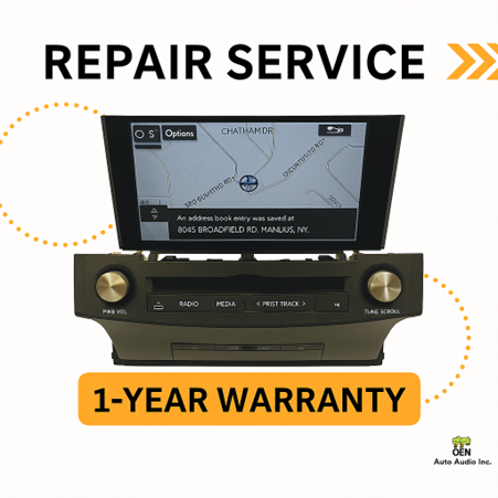 Lexus infotainment system repair