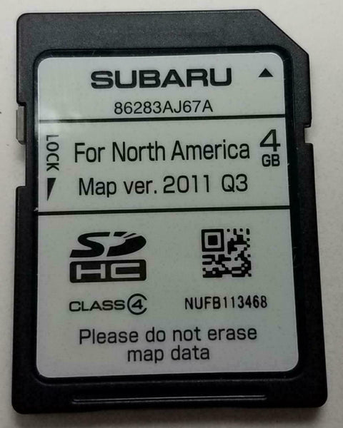OEM 2013 2014 Subaru Legacy Outback GPS MAP Navigation SD Card 86283AJ67A