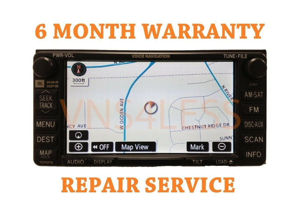 2006-2009 Toyota Sienna OEM GPS NAVIGATION SYTEM REPAIR SERVICE + WARRANTY