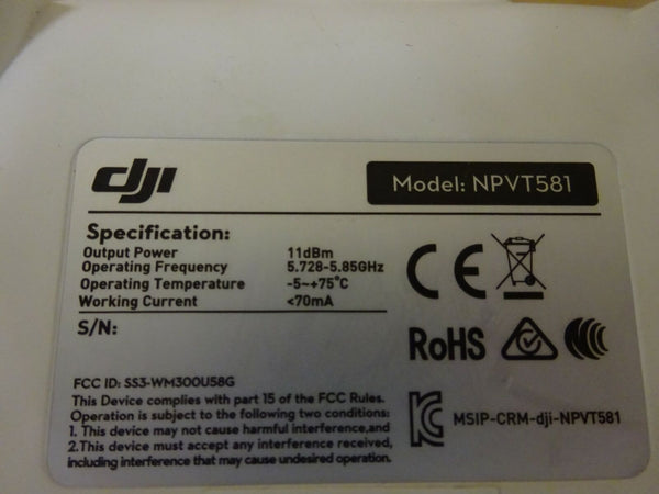 DJI Phantom 2 Vision Plus 5.8GHz Remote Controller NPVT581(w/Left Dial, Battery)