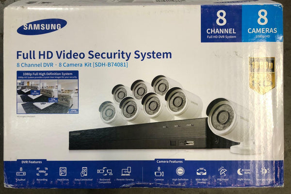 Wisenet Samsung SDH-B74081N 1080p 8Ch Full HD Video Security System