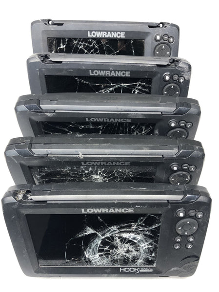 Lowrance HOOK REVEAL 7 TS Chartplotter/Multifunction Boat Displays LOT OF 5