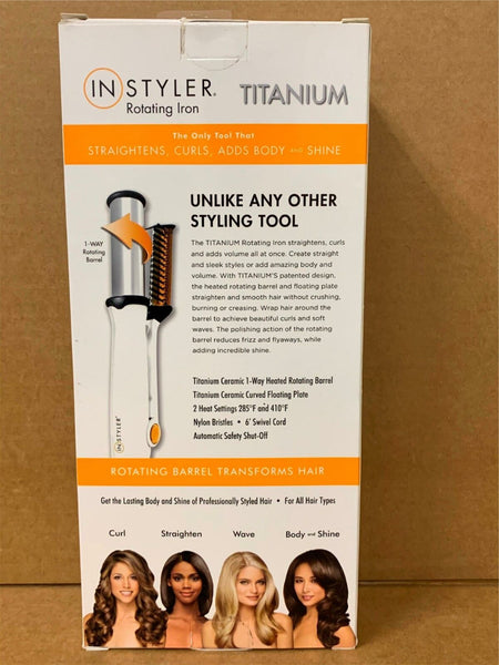 InStyler Titanium Rotating Iron Hair Straightener 1.25" NEW