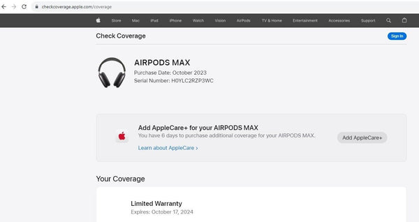 AirPods Max A2096 - Space Gray with Black Headband
