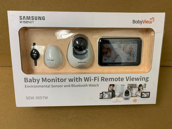 Samsung Wisenet SEW-3057W BabyView Wi-Fi Remote Viewing Baby Video Monitoring