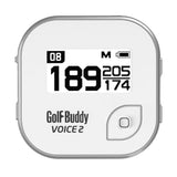 Golf Buddy Voice 2 Talking GPS Range Finder Watch Clip-On White/Silver