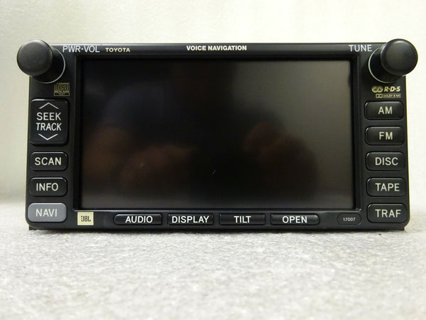 02-04 OEM TOYOTA Camry JBL Navigation Radio CD Tape Player LCD Display 17001 OEM