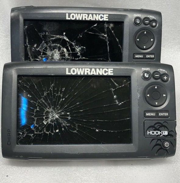 Lowrance HOOK 7 CHIRP Chartplotter/Multifunction Boat Display LOT OF 2