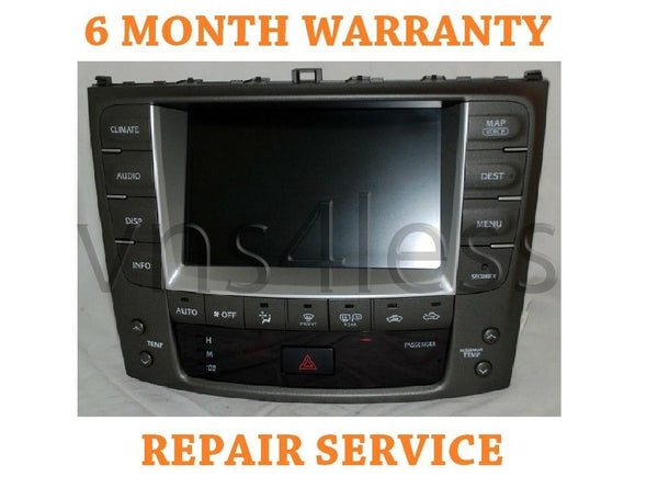 2006-2013 LEXUS IS250 IS350 GPS NAVIGATION TOUCH SCREEN REPAIR SERVICE!