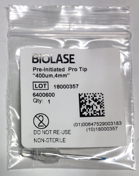 Biolase Pre Initiated Pro Tip 400um, 4mm 6400600