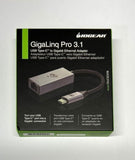 IOGEAR GUC3C01B GigaLinq Pro 3.1 USB 3.1 Type-C to Gigabit Ethernet Adapter