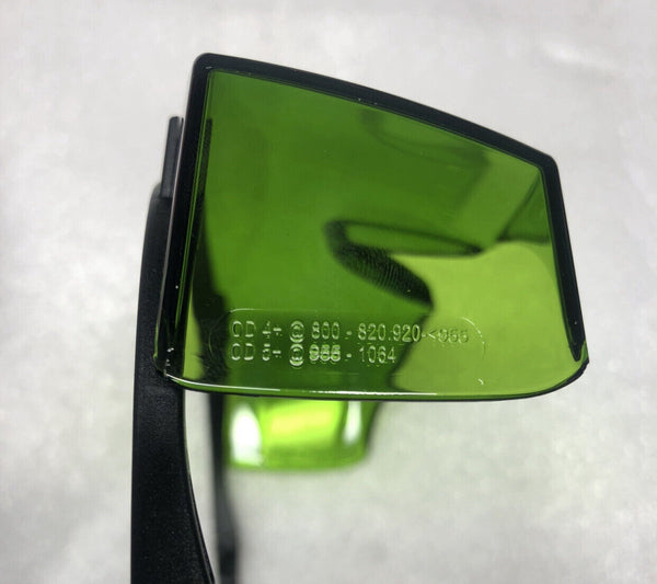 Laser Protective Safety Goggles Eye Glasses Black Green 0D 4+ 800-820