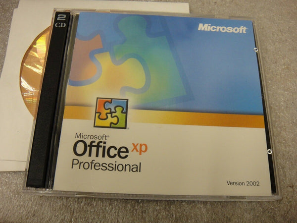 NEW Microsoft Office XP Professional Retail Version 2002 with additional CDs EK
