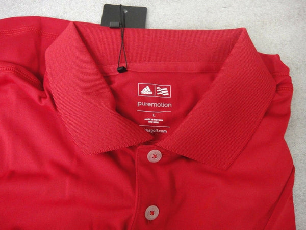 NWT Adidas Golf Shirt TW3022S4 Z85736 2014 L $50 RED EK