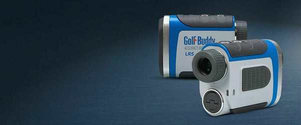 GolfBuddy GB10-LR7 Small Golf Laser Rangefinder - White/Black