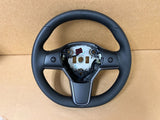 Tesla Model 3/Y OEM Heated Black Leather Steering Wheel 1490214-00-B NEW